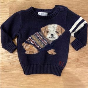Ralph Lauren navy cotton sweater